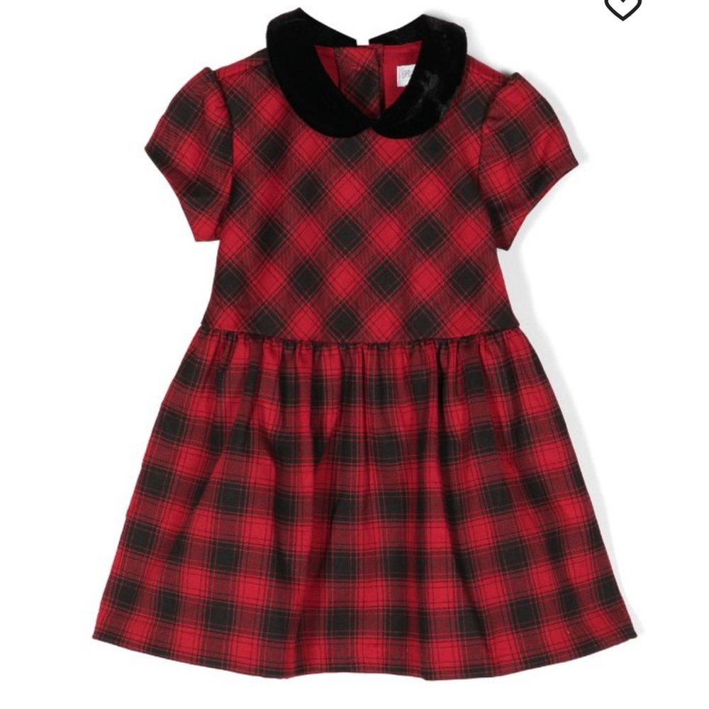 Polo Ralph Lauren Kids Buffalo Check Stretch Ponte Dress